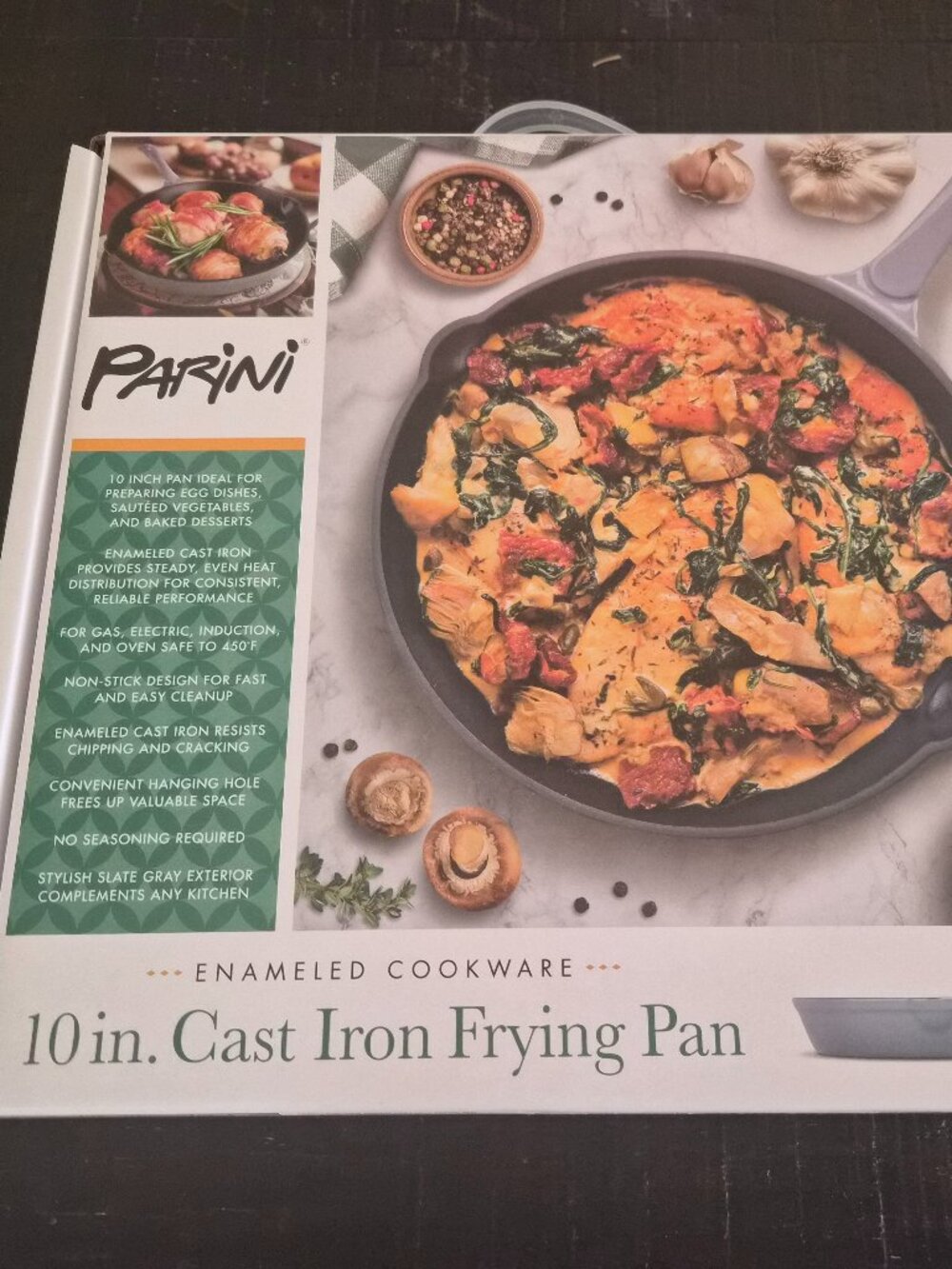 Parini 10-inch Cast Iron Frying Pan